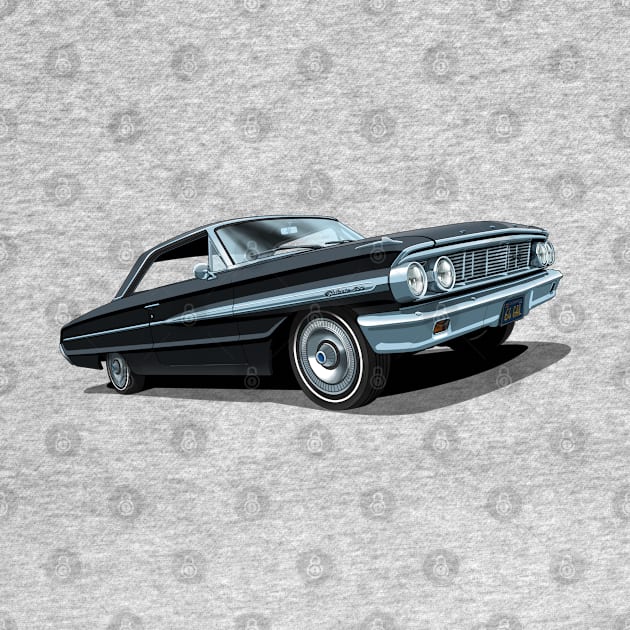 1964 Ford Galaxie 500 in raven black by candcretro